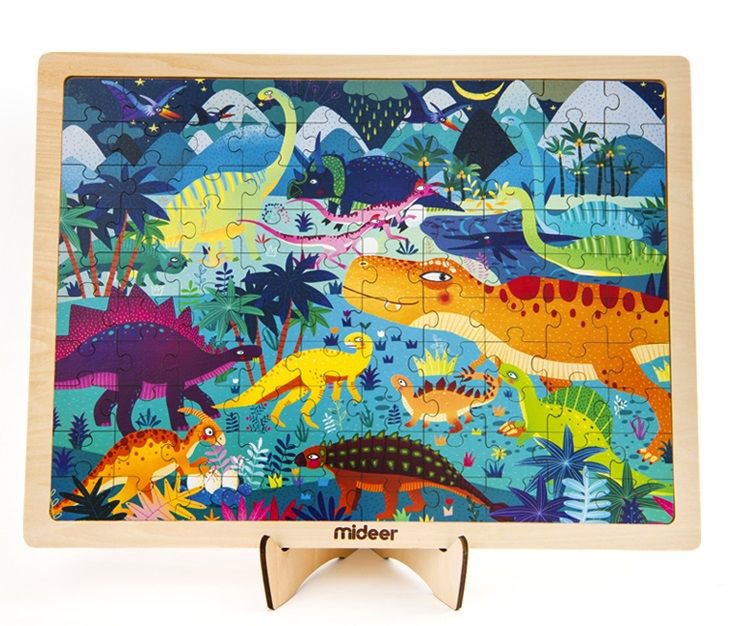 Mideer Dinosaurí svet puzzle 100 dielikov