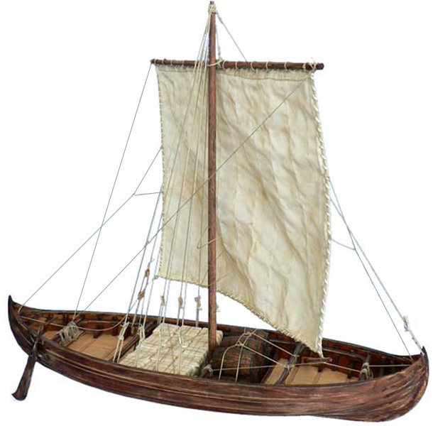 Dušek Vikingská loď Knarr 1:35 kit