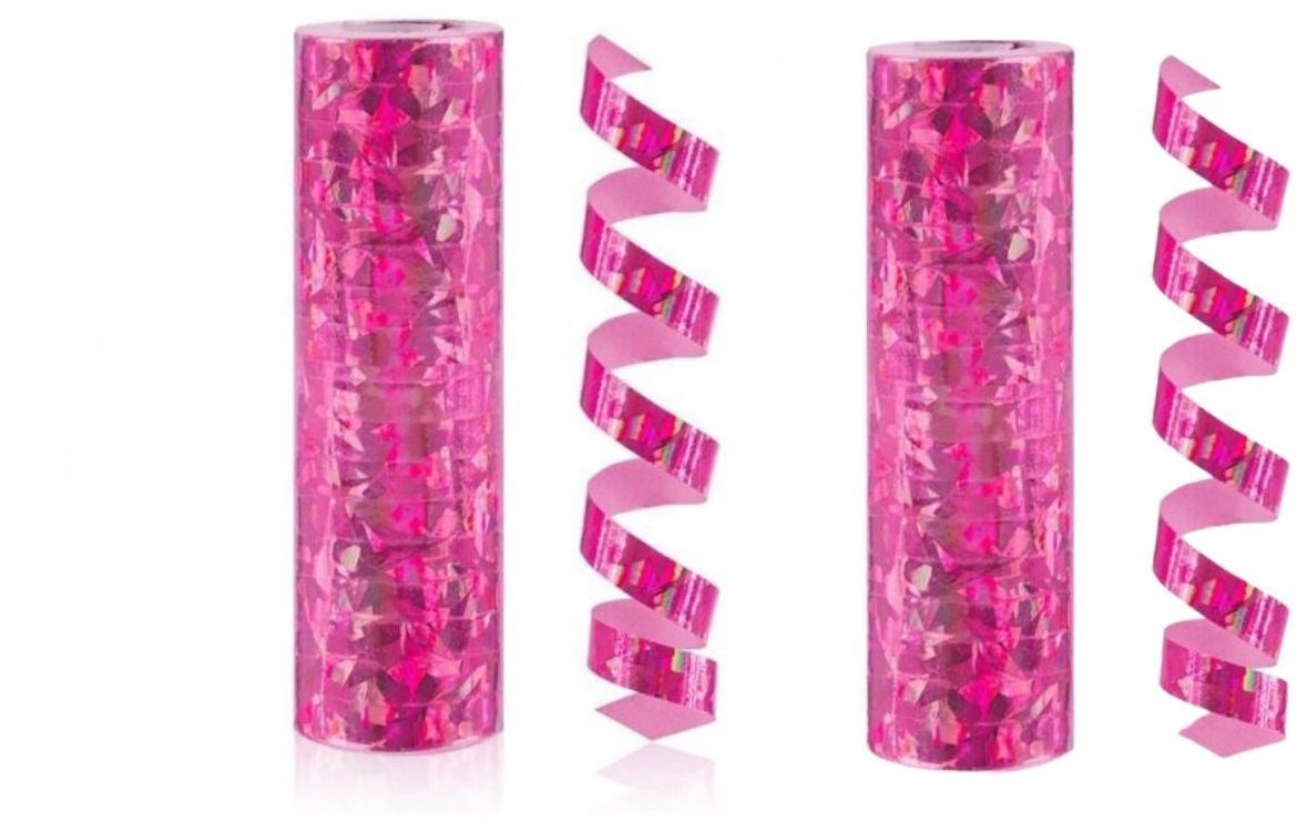 GoDan Serpentína holografická ružová, 400 cm, 2 ks