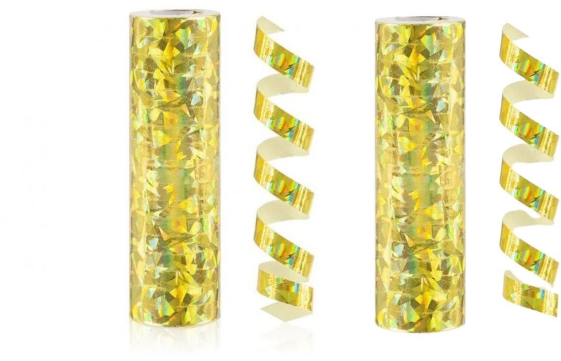 GoDan Serpentína holografická zlatá, 400 cm, 2 ks