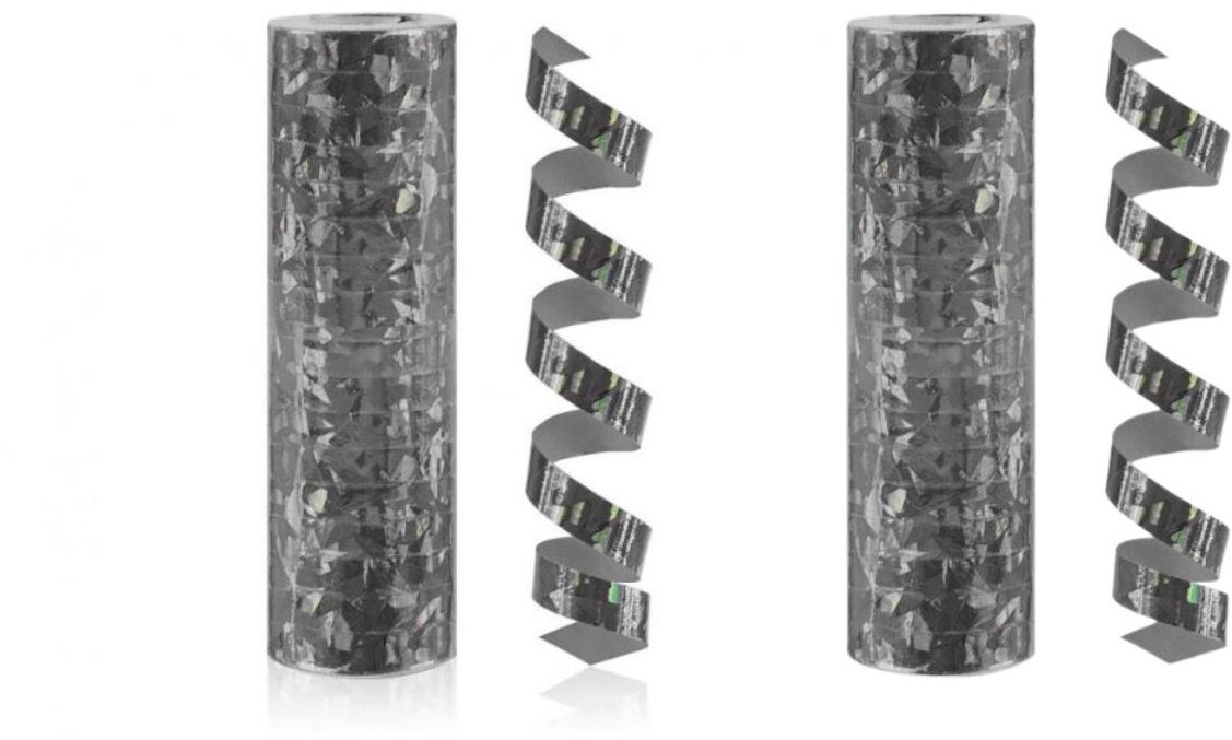 GoDan Serpentína holografická čierna, 400 cm, 2 ks