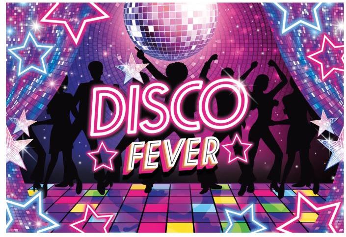 GUIRCA Banner disco fever 80. roky – 220 × 150 cm