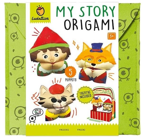 Ludattica Môj príbeh Origami – Pinocchio + kartónové divadlo