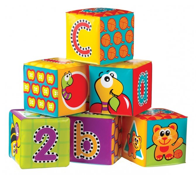 Playgro Mäkké penové kocky nové 6 ks