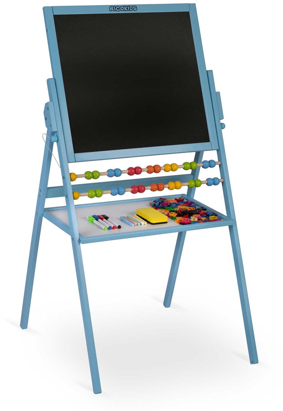 Ricokids Magnetická otočná tabuľa, modrá