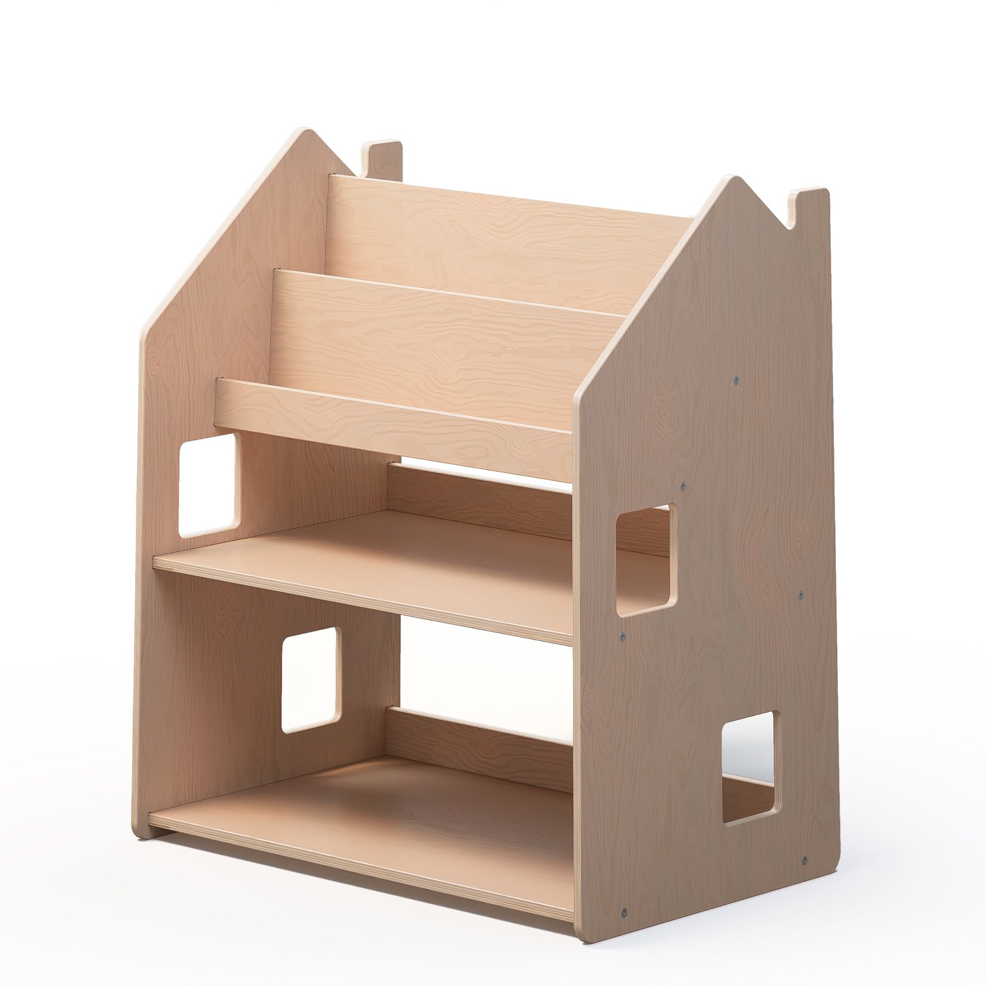 BusyKids Montessori Regál 2in1 NATURA