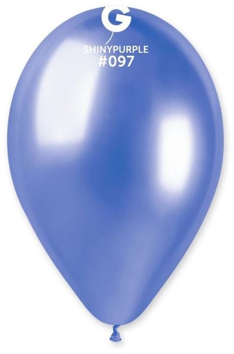SMART BALLOONS Balóniky chrómované, fialové, lesklé, 33 cm, 50 ks