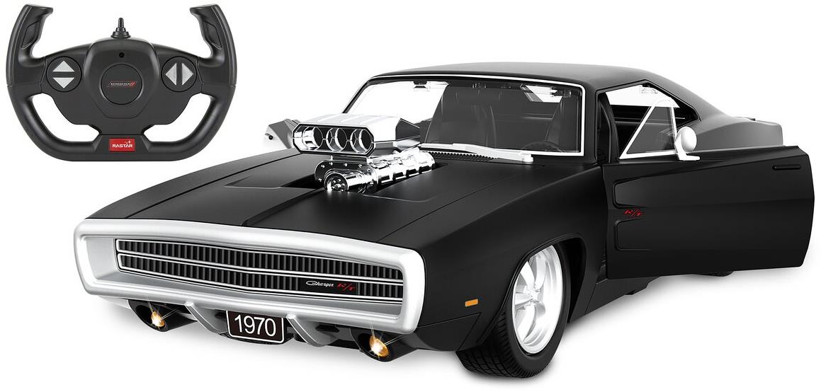 Jamara Dodge Charger R/T 1970 1:16, čierne, 2,4 GHz