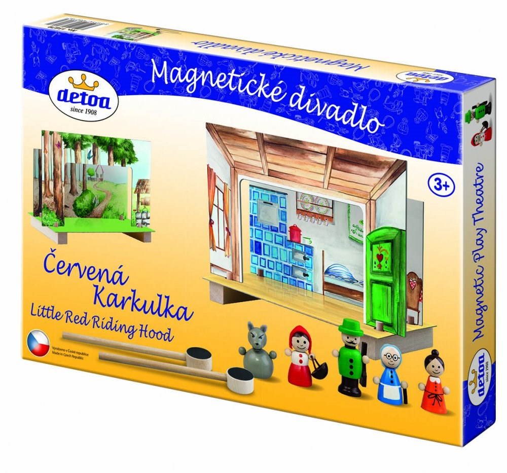 Detoa Magnetické dieliky – Červená Čiapočka