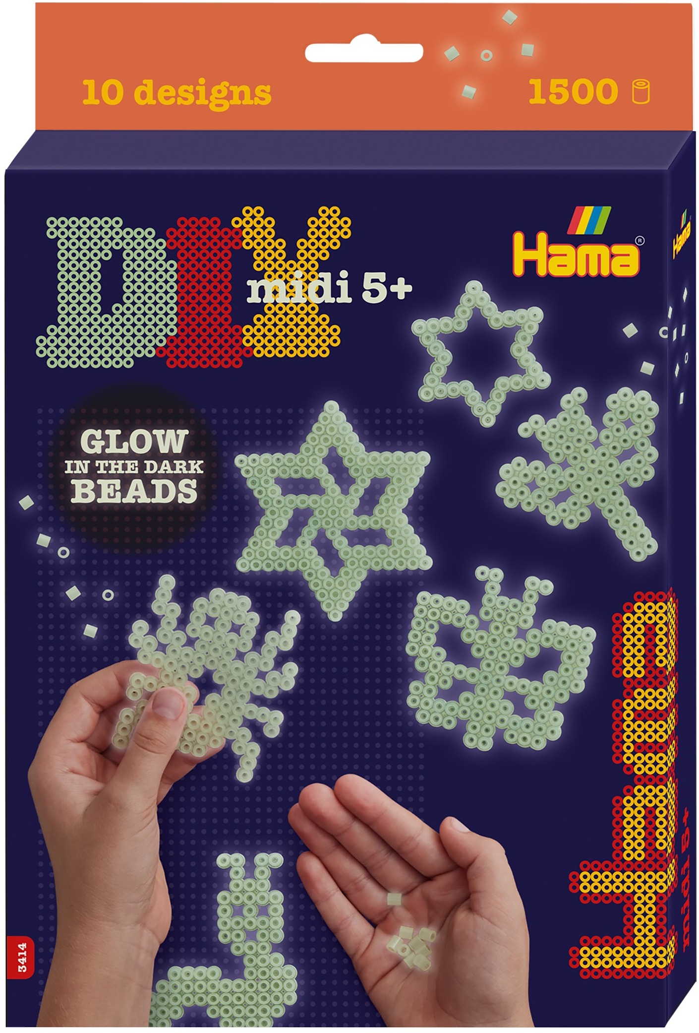 Darčeková sada zažehľovacích korálikov – Svietiace v tme