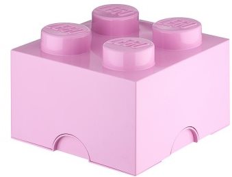 LEGO Úložný box 4 250 x 250 x 180 mm - svetloružový