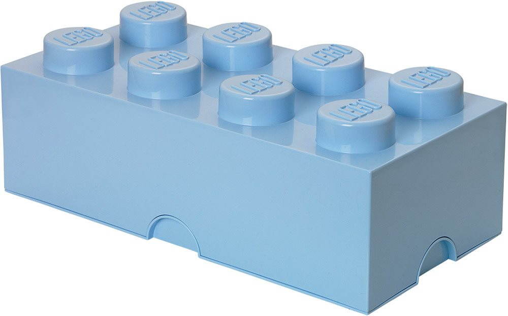 LEGO Úložný box 8 250 × 500 × 180 mm – svetlomodrý