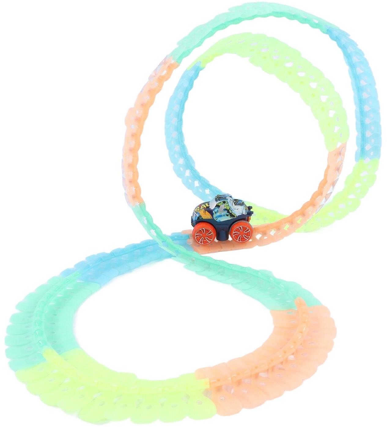 Bavytoy Dráha svietiaca s rotujúcim autíčkom 224 ks
