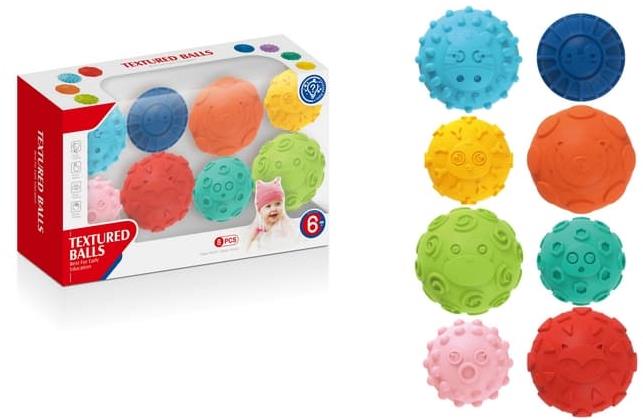 Bavytoy Súprava farebných masážnych loptičiek