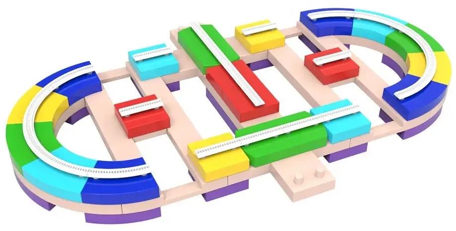 Bavytoy Variabilná posuvná dráha so psíkom 82 ks