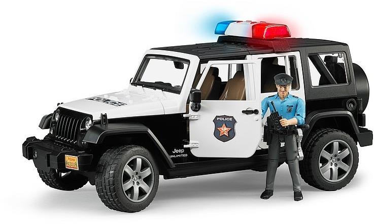 Bruder 2526 Jeep Wrangler Polícia s figúrkou policistu