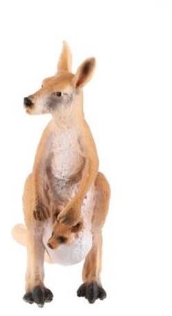 Zooted Kengura veľký s mláďaťom plast 11 cm