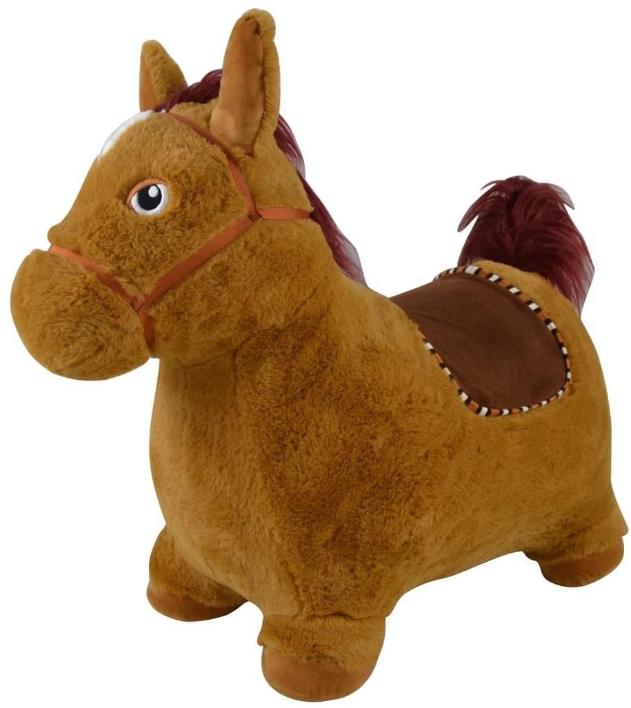 Teddies Kôň hopsací stredne hnedý