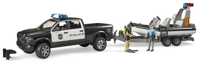 Bruder 2507 RAM Polícia s člnom a 2 figúrkami