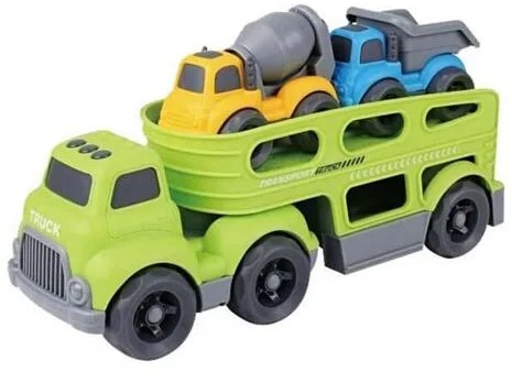 Bavytoy Sada truck s autíčkami zelený