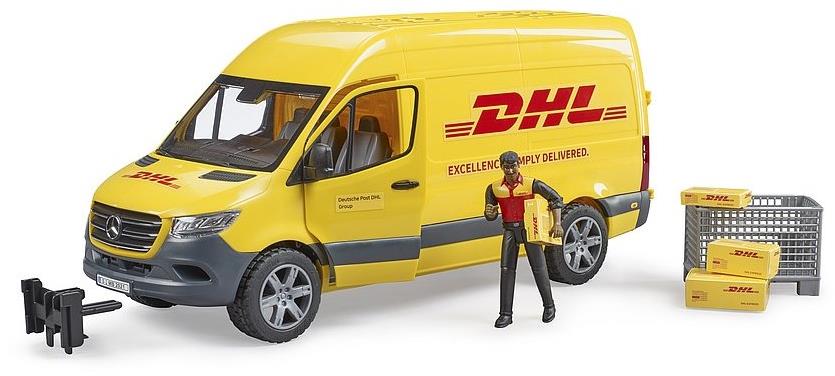 Bruder 2671 Mercedes-Benz Sprinter DHL s vodičom a príslušenstvom
