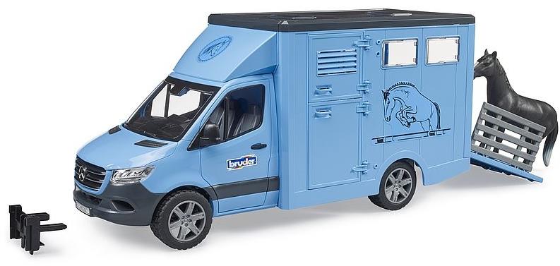 Bruder 2674 MB Sprinter Preprava koní s figúrkou koňa