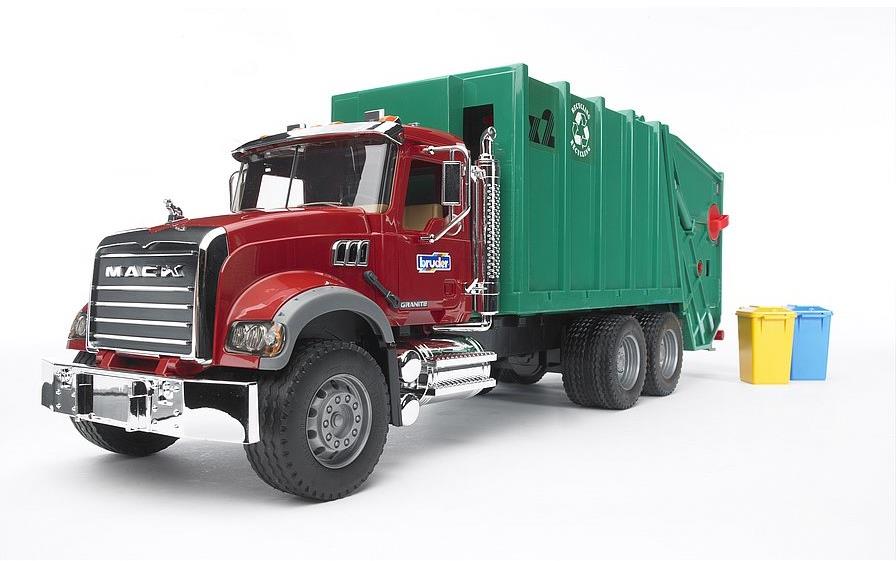 Bruder 2812 Nákladné auto Mack Granit smetiar