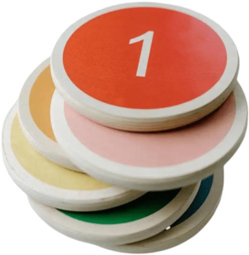 Montessori hračky Balančné kamene – drevené, 6 ks