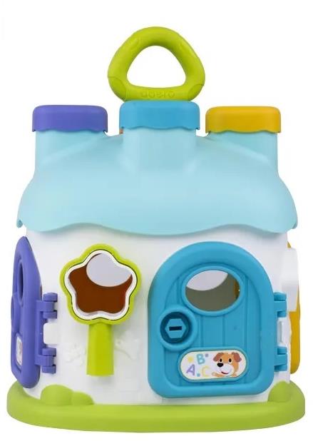 Bavytoy Veselý vkladací domček modrý