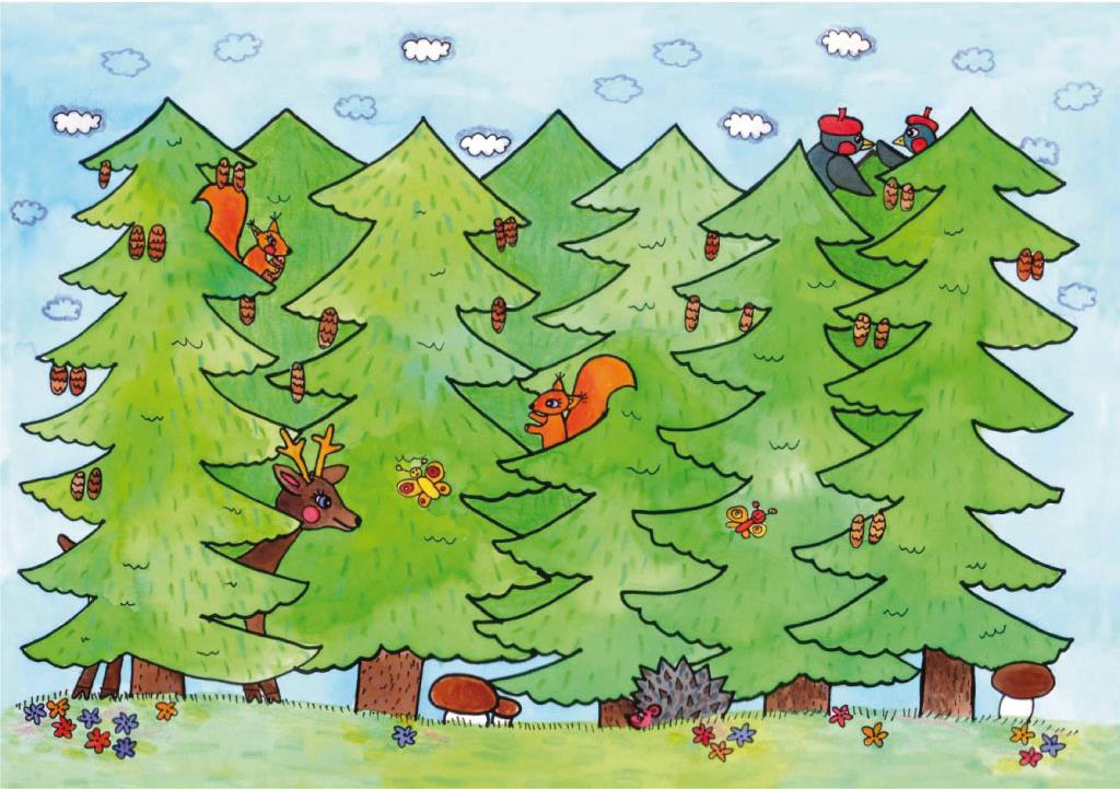 Marionetino Červená čiapočka – scéna