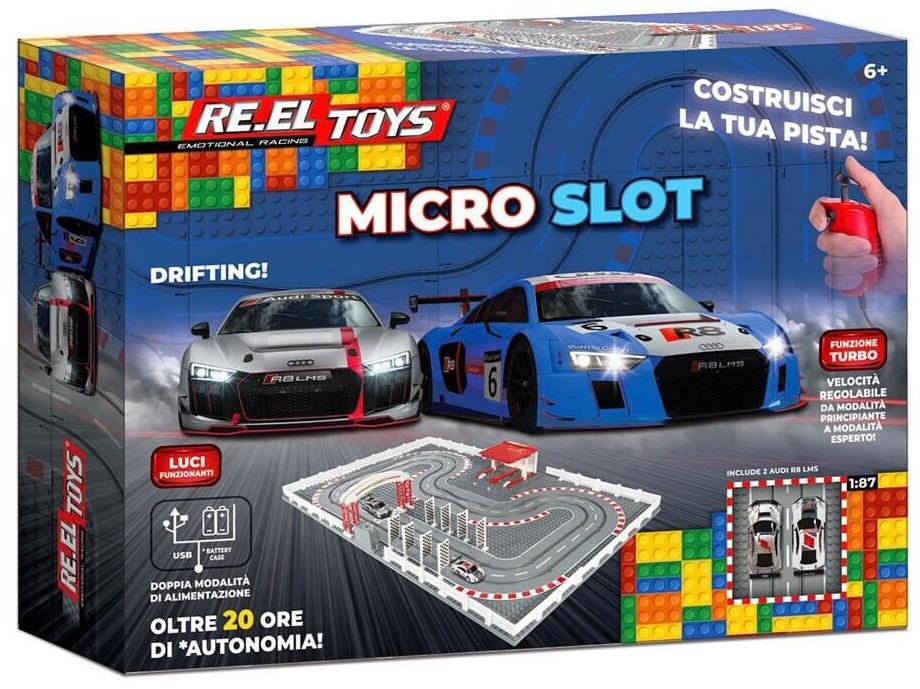 RE.EL Toys autodráha Micro Slot Race Audi 1 : 87 LED svetlá