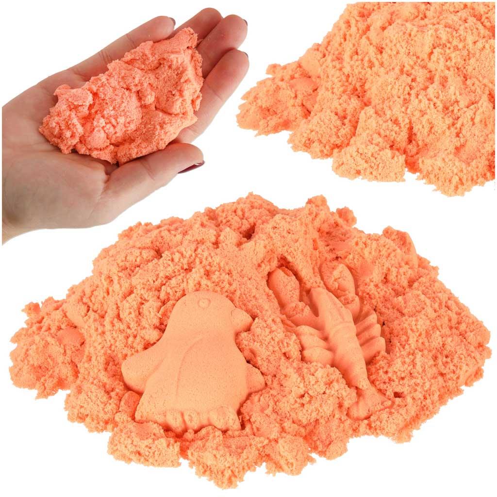 KIK Kinetický piesok vo vrecku, oranžový, 1 kg