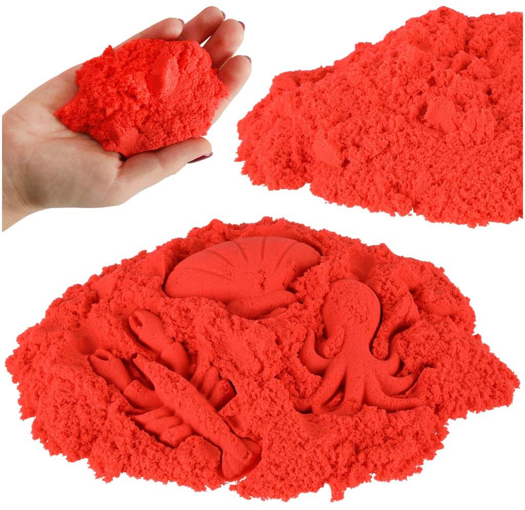 KIK Kinetický piesok vo vrecku, červený, 1 kg