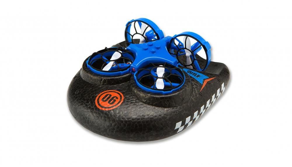 Amewi Trix 3 v 1 RC dron, vznášadlo, loď – modrý