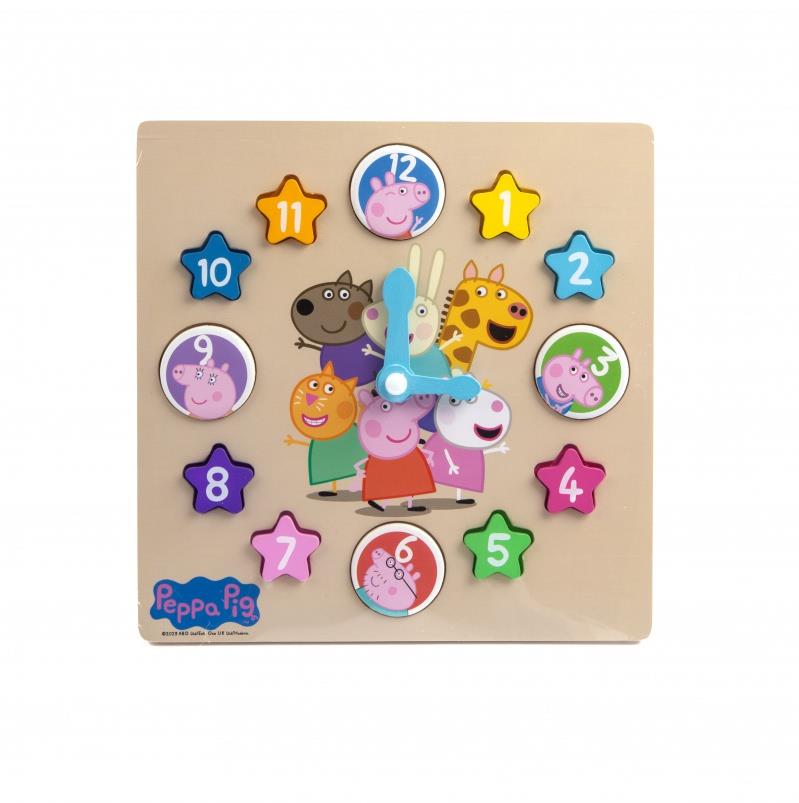 PEPPA PIG – Drevené výukové hodiny