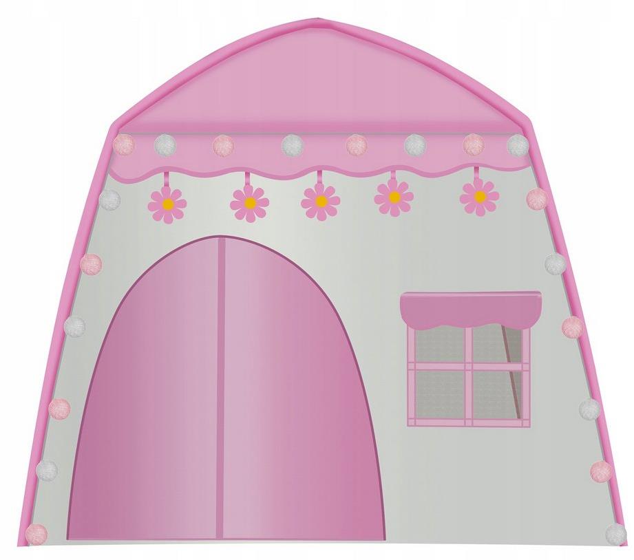 Kruzzel 23472 Detský stan so svetielkami ružový