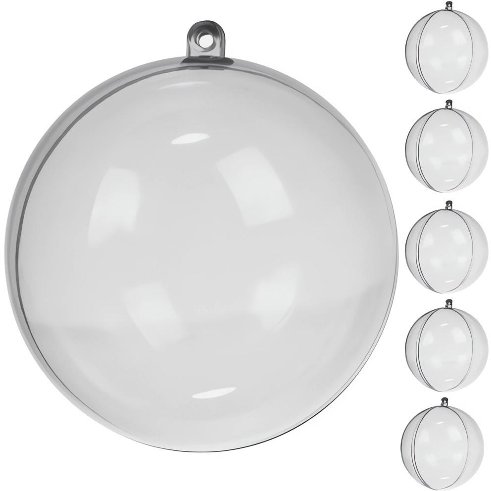 Ruhhy 22276 Akrylová guľa 10 cm, 5 ks