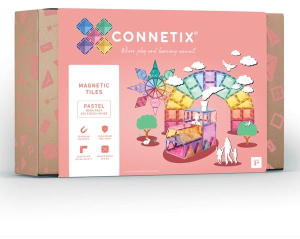 Connetix Tiles – Magnetická stavebnice PASTEL 202 ks