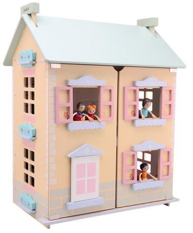 Jouéco Drevený domček pre bábiky 36 m+