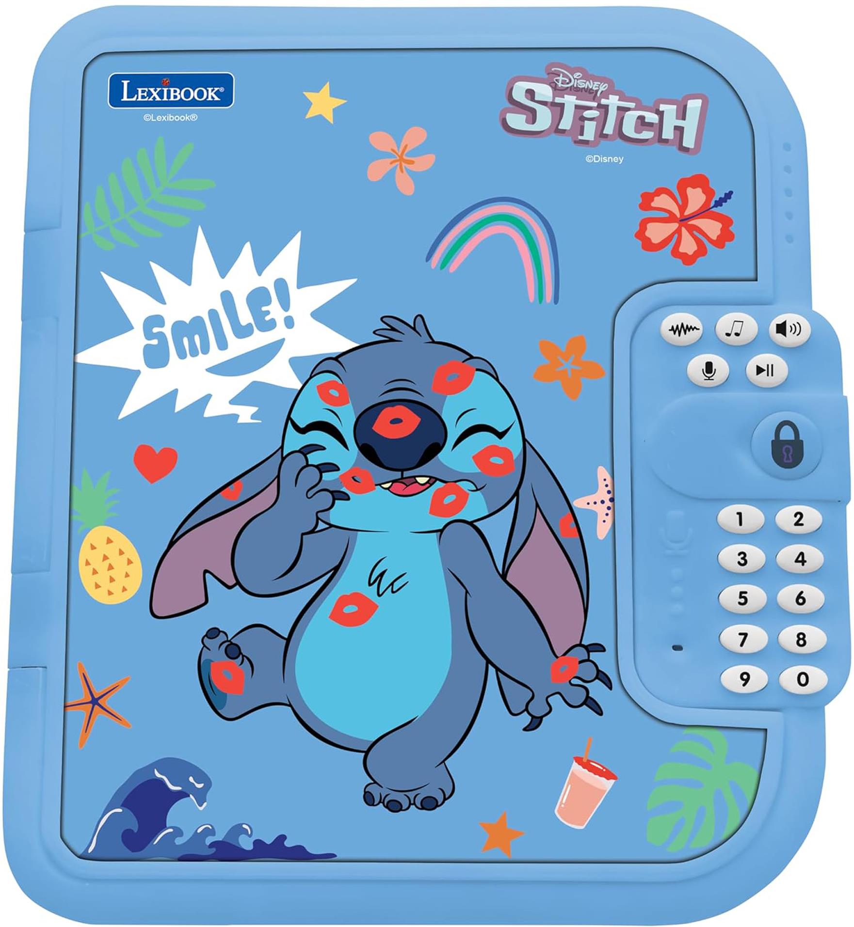 Lexibook Elektronický zápisník Secret Safe Disney Stitch