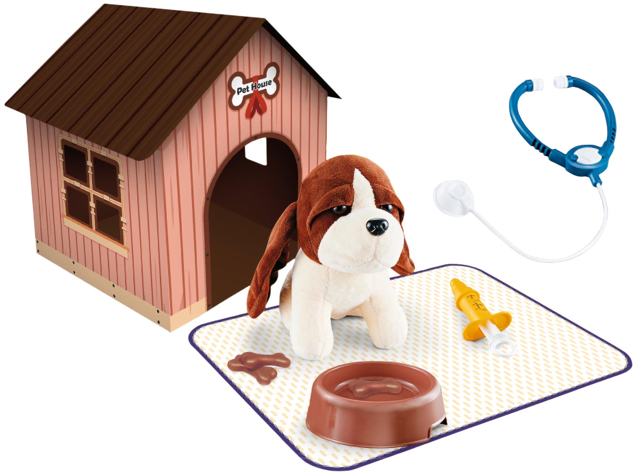 Wiky Psík s búdou a taštičkou 18 cm