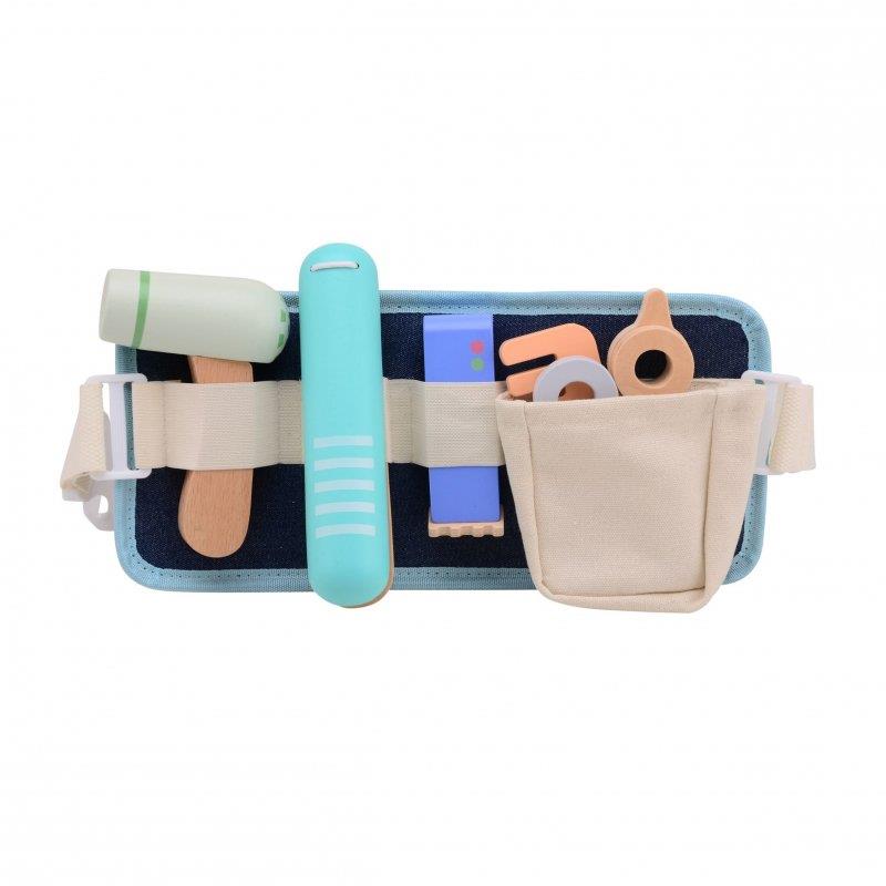 Jouéco Drevené kadernícke pomôcky s opaskom