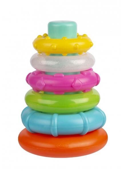 Playgro Plastové navliekacie krúžky, pastelové