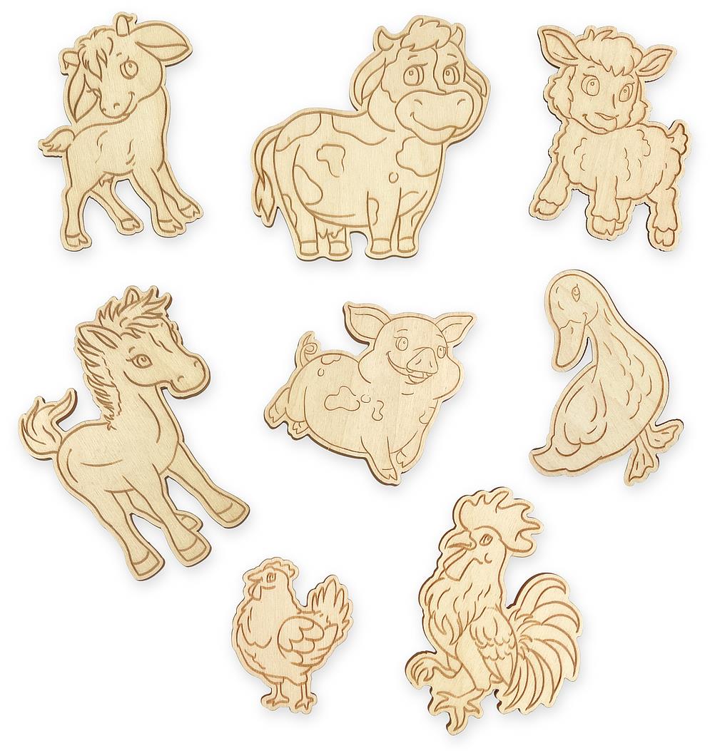 Vemkel Magnetické maľovánky 8 ks – Zvieratá