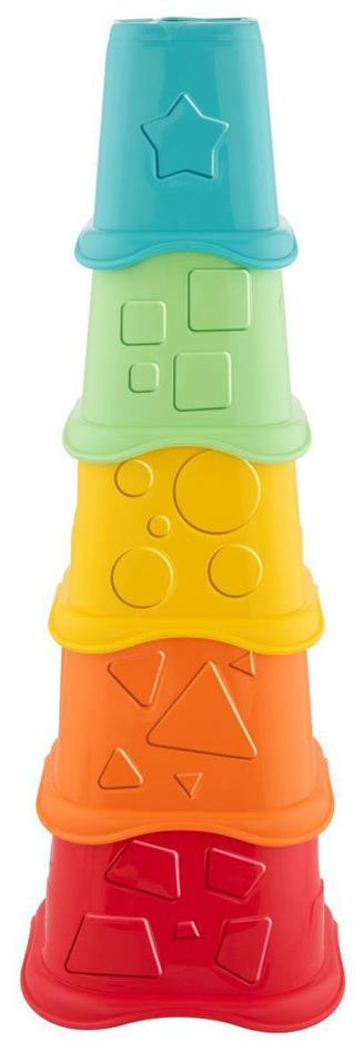 CHICCO Poháriky stohovacie farebné Eco+ 6 mes.+