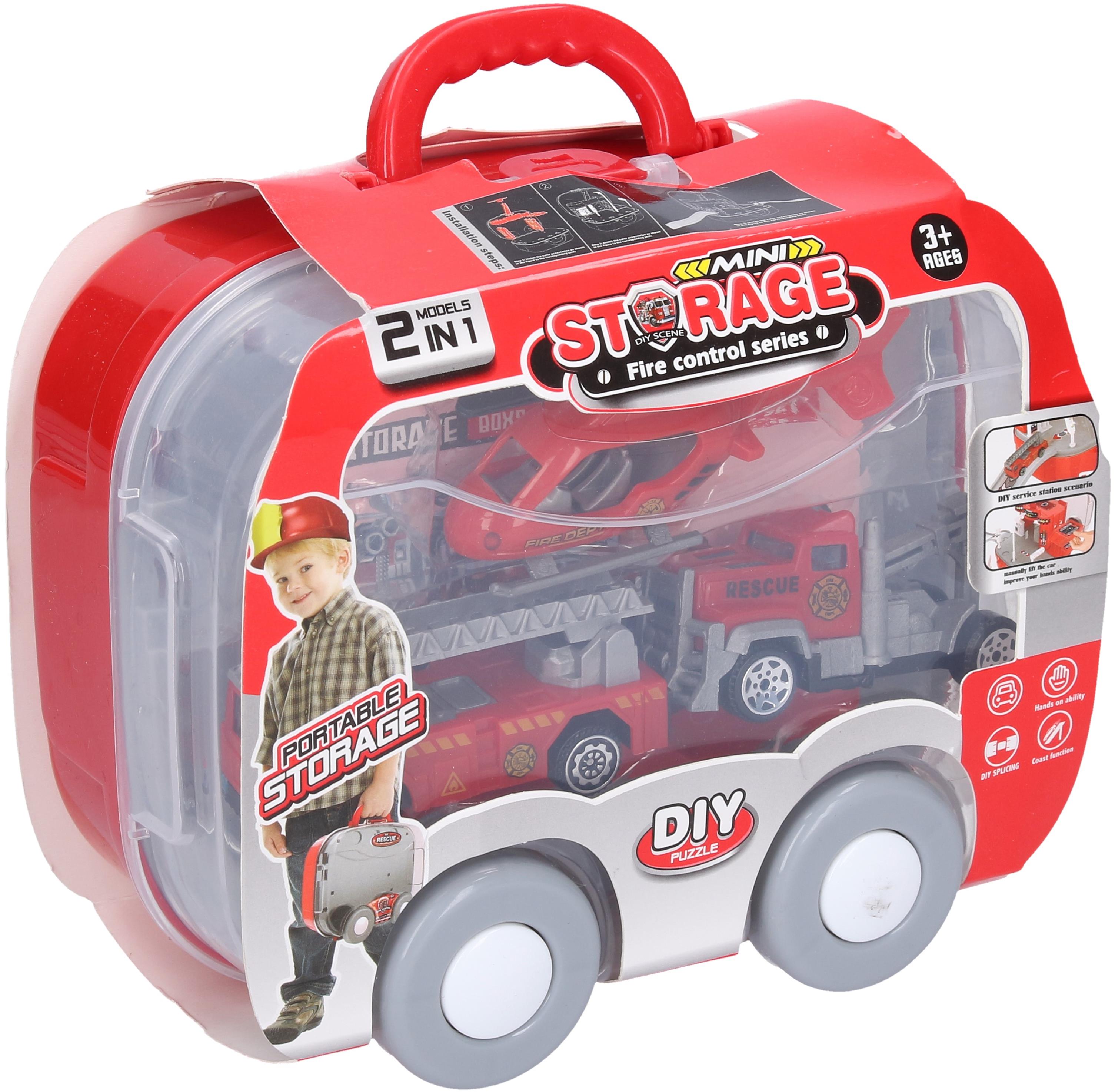 Wiky Vehicles Hasičská stanica v kufríku 44 × 17 × 19 cm