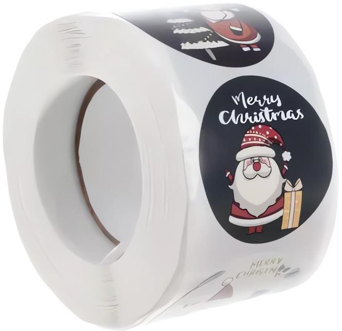 Ruhhy 22328 Vianočné nálepky okrúhle 500 ks