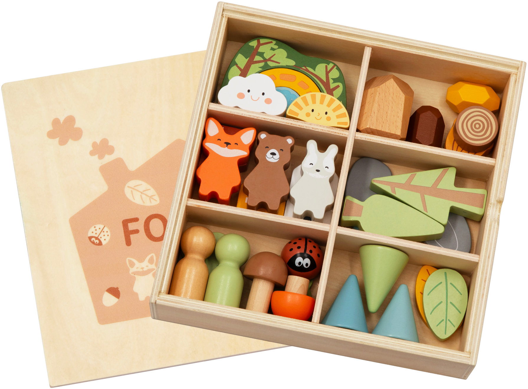 BusyKids Montessori sada figúrok - Les