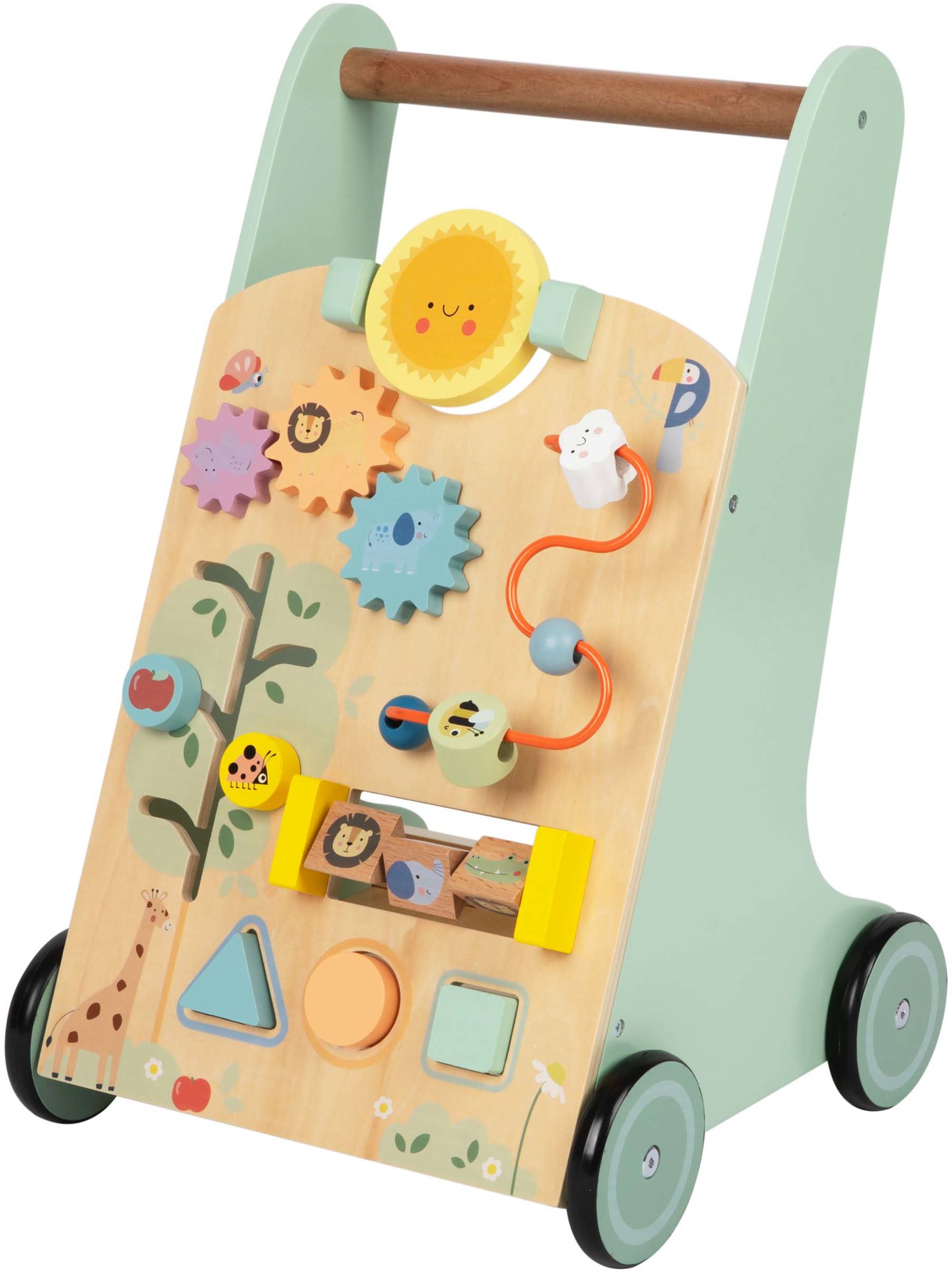 BusyKids Multifunkční dřevěné chodítko pro děti