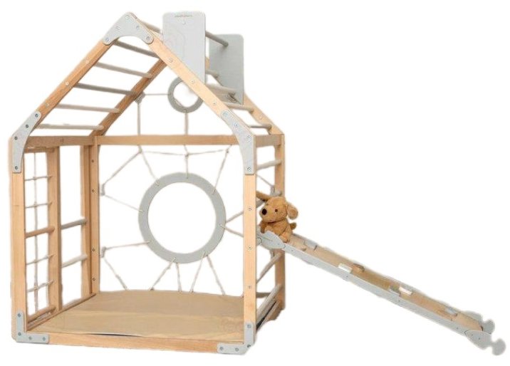 Piccolino Montessori Domček Home color so šmykľavkou, rampou a doplnkami